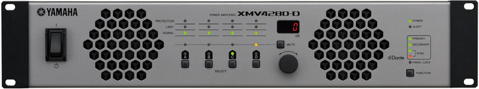 Yamaha XMV4280-D 4-Channel 70V/4 Ohms/8 Ohms Power Amplifier With Dante
