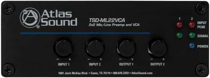 Atlas IED TSD-ML22VCA 2x2 Microphone / Line Preamp And VCA