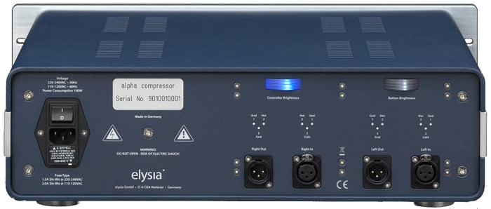 Elysia ALPHA-COMPRESSOR Alpha Compressor 2 Channel Analog Compressor