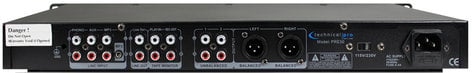 Technical Pro PRE50 2 Channel Preamp With RCA, 1/8", USB, And SD Card Inputs