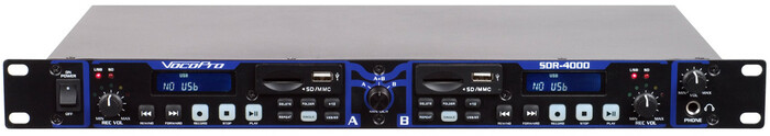 VocoPro SDR-4000 Dual Digital USB/SD Audio Recorder