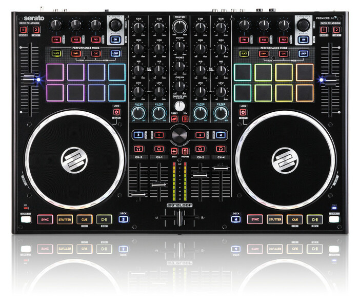 Reloop TM8 Terminal Mix 8 4-Deck USB Serato DJ Controller With Serato DJ