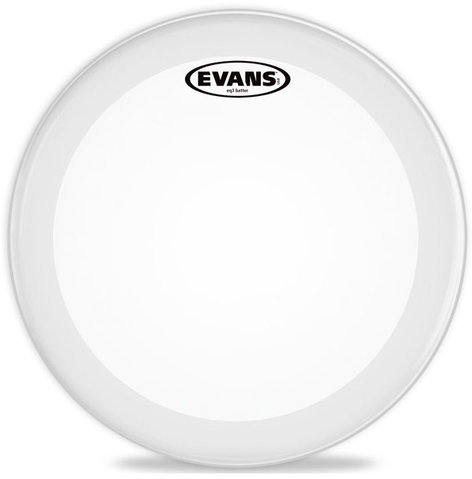 Evans BD22GB3C 22" EQ3 2 Ply Frosted Batter Bass Drum Head