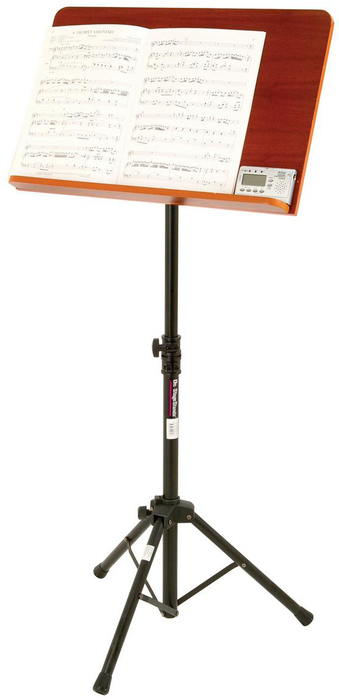 On-Stage SM7312W Music Stand With Tripod Base And Rosewood Bookplate