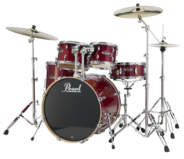 Pearl Drums EXL725-246 5 Piece Drum Kit In Natural Cherry Lacquer Finish With 830 Series Hardware