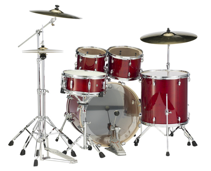 Pearl Drums EXL725-246 5 Piece Drum Kit In Natural Cherry Lacquer Finish With 830 Series Hardware