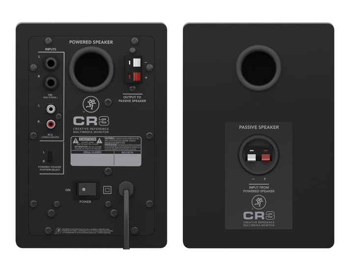 Mackie CR3 (Pair) Pair Of 3" 2-Way Active Multimedia Monitors 50W