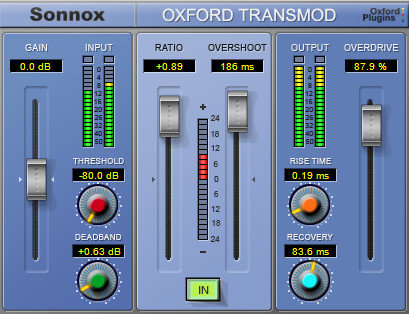 Sonnox OXFORD-TRANSM-HD-HDX Oxford TransMod Transient Modultation HD-HDX Plugin