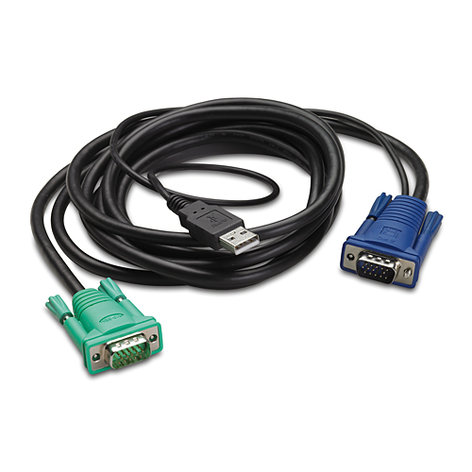American Power Conversion AP5822 10 Ft Integrated Rack LCD/KVM USB Cable