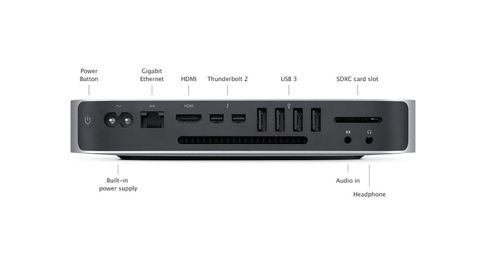 Apple Mac mini 2.8 GHz Intel i5 Dual Core Computer With 8GB RAM / 1TB Fusion Drive, MGEQ2LL/A