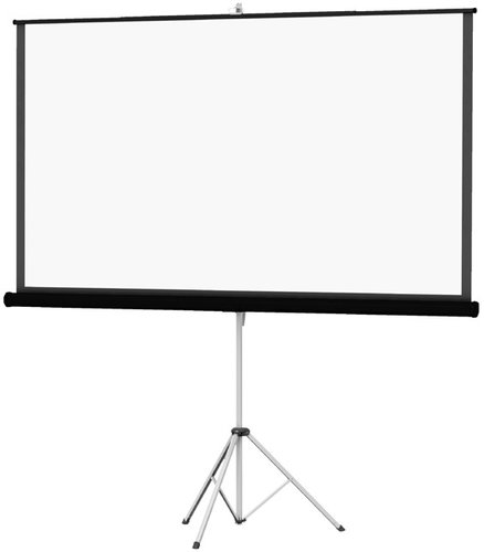 Da-Lite 93882 60" X 80" Picture King Matte White Tripod Screen, Black Carpet