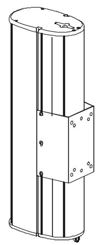 Biamp E200-UMKW Universal Mounting Kit For ENTASYS 200 Speaker, White