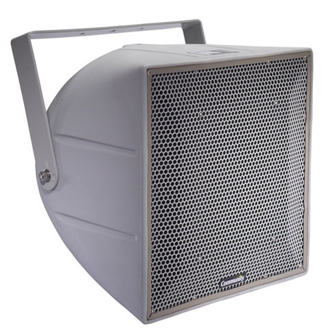 Biamp R.5HPT 12" 3-Way Speaker With Transformer 200W, Weather Resistant, Gray