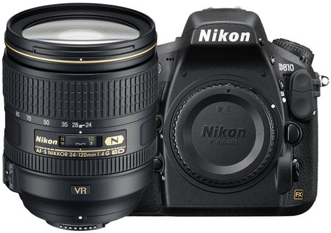 Nikon D810 24-120mm Kit 36.3MP DSLR Camera With AF-S NIKKOR 24-120mm F/4G ED VR Lens