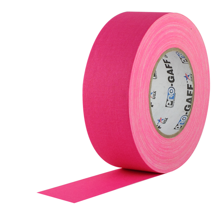 Rose Brand Gaffers Tape 50 Yard Roll Of 3" Wide Fluorescent Gaffers Tape
