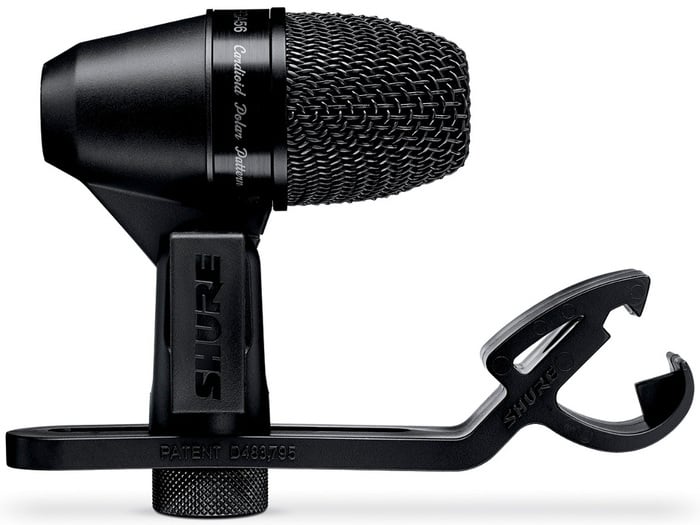 Shure PGA56-LC Cardioid Dynamic Drum Mic With Clip Mount, No Cable