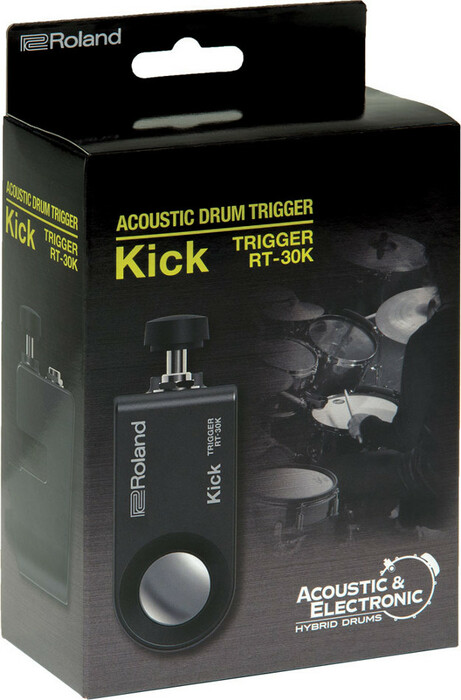 Roland RT-30K Acoustic Kick Drum Trigger Kick Drum Trigger With Self-Guided Mount