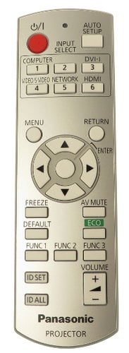 Panasonic N2QAYB000669 Remote For PT-FW430U And PT-FX400U