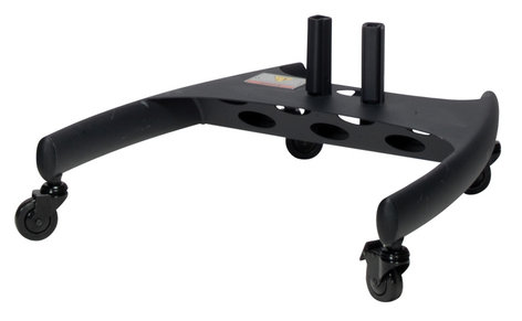 Premier Mounts BW-BASE Dual Pole Cart Base With Nesting Capability And PSD-HDCA Mount Adapter