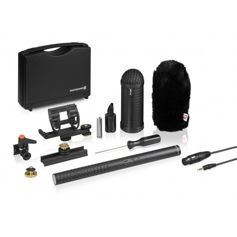 Beyerdynamic MCE85-BA-FULL-KIT Rycote Full Camera Kit With Battery Or Phantom Powered Shotgun Microphone