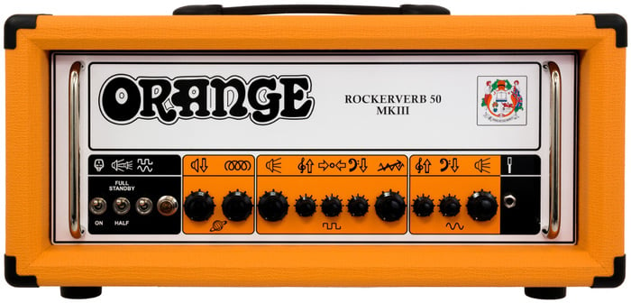 Orange RK50HTC-MKIII Rockerverb 50 MKIII Head 50W 2 Channel Guitar Tube Amplifier Head With 2x EL34 Valves