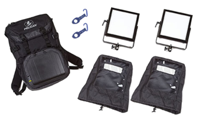 Rosco 292020808056 2-Head LitePad Vector Daylight Backpack Kit