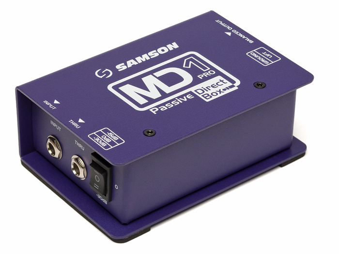 Samson MD1 Pro Professional Mono Passive Direct Box With Shielded Transformer