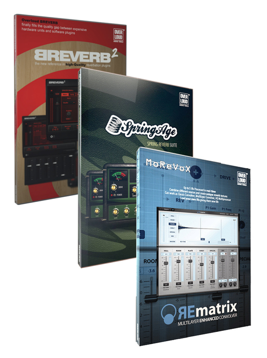 Overloud REVERB-BUNDLE Reverb Bundle Reverb Software Bundle With REmatrix, BREVERB 2, And SpringAge Plugins