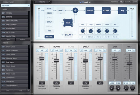 Overloud REVERB-BUNDLE Reverb Bundle Reverb Software Bundle With REmatrix, BREVERB 2, And SpringAge Plugins