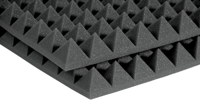 Auralex 2PYR24BUR 2'x4'x2" StudioFoam Pyramids In Burgundy (Charcoal Shown)