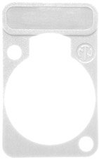 Neutrik DSS-WHITE White Lettering Plate For D Connectors