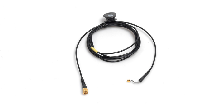 DPA CH16B34 4.2' Mic Cable For Earhook Slide With 1/8" Mini-Jack Connector, Black