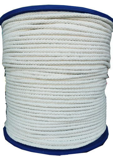 All Line Rope CDB040-1002-4242 1000 Ft Of 1/8" Diamond Braid Cotton Tie Line In White