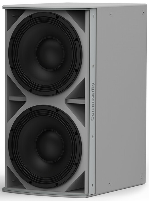 Biamp Community IS8-212W Dual 12" Passive Subwoofer 2000W, White