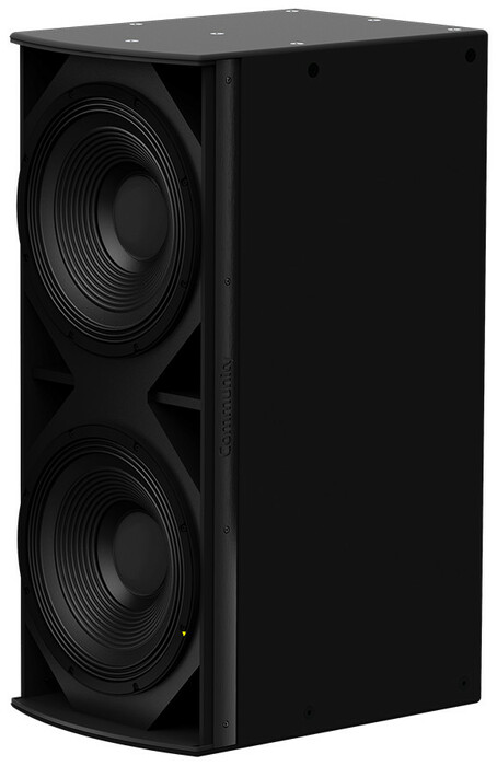 Biamp Community IS8-215B Dual 15" Passive Subwoofer 2000W, Black