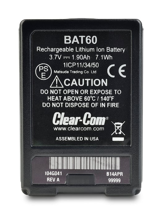 Clear-Com BAT60 Li-Ion Battery