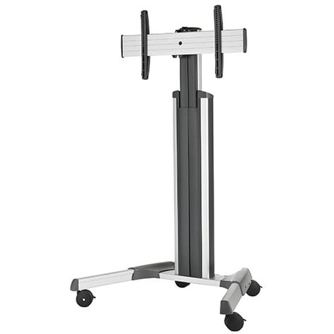 Chief LPAUS Large FUSION Manual Height Adjustable Mobile Cart, Silver