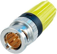 Neutrik NBTC75BXX6 BNC Cable Connector With Tiny Rear Twist And Colored Boot