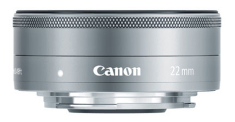 Canon EF-M 22mm f/2 STM Wide Angle Lens, Silver