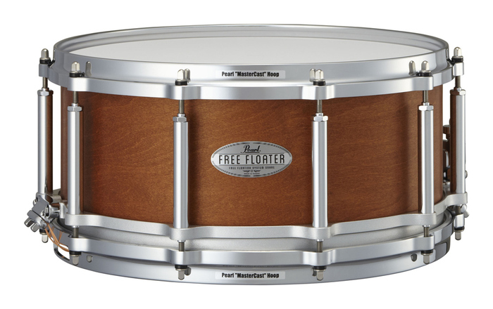 Pearl Drums FTMMH1465322 Free Floating 14" X 6.5" Snare Drum With Satin Mahogany On Maple Finish