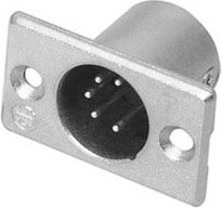 Neutrik NC5MP 5-pin XLRM Rectangular Panel Mount Connector