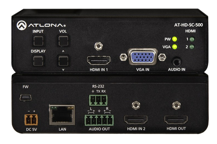 Atlona Technologies AT-HD-SC-500 3-Input Scaler For HDMI And VGA Signals