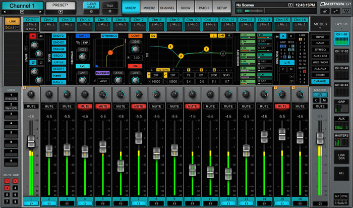 Waves eMotion LV1 Mixer - 16 Channel Live Mixer Software With 16 Stereo Channels (Download)