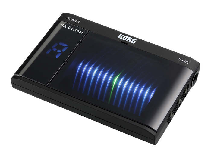 Korg GA Custom Handheld Tuner - Black Chromatic Handheld Tuner With Ultra-bright 3D Display And 3 Display Modes