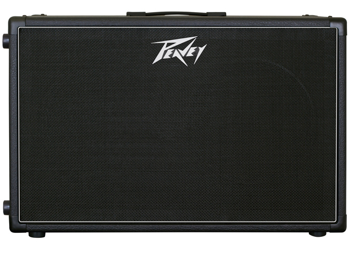 Peavey 212-6 Guitar Enclosure Speaker Cabinet With Dual 12" Greenback 25 Speakers, 50W, Black