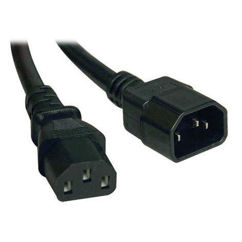 Tripp Lite P005-003 3' 14AWG Heavy Duty Power Extension Cable, Black