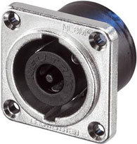 Neutrik NL8MPR 8-Pole Speakon Chassis Connector, Nickel