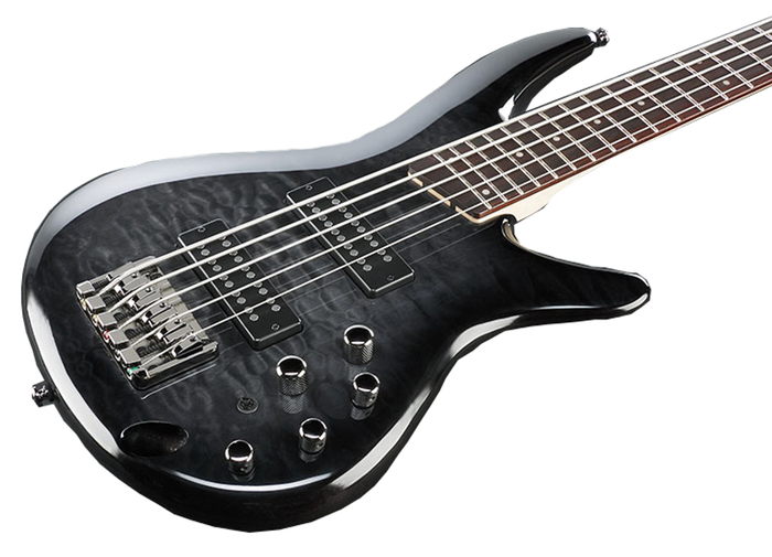 Ibanez SR405EQM 5-String Bass Guitar, 24-Fret, Rosewood Fretboard With White Dot Inlay