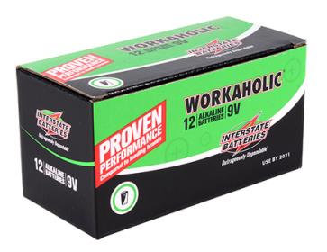 Interstate Battery DRY0196-12PACK Workaholic 9V Batteries 12-pack