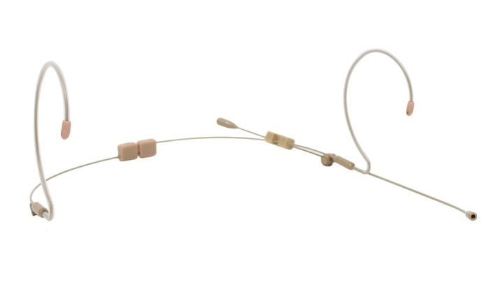 Elite Core HS-12-SH-TAN Omnidirectional Dual Earset Microphone Kit For Shure Wireless Systems, Tan